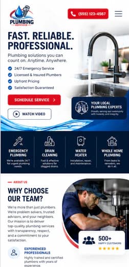 Mobile Riverside Plumbing public website